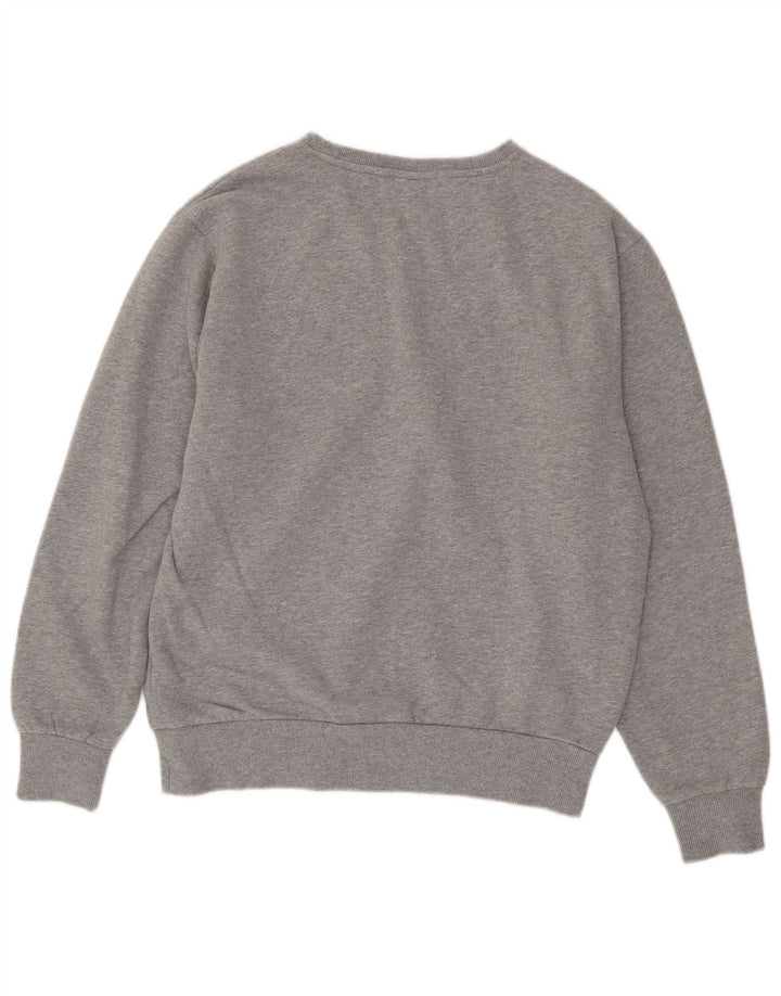 ELLESSE Sudadera con gráfico para Hombre Jersey Grande de algodón Gris