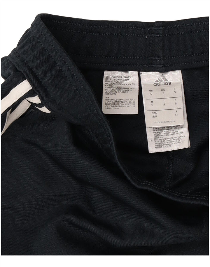 Adidas Hombre Real Madrid Chándal Pantalones Pequeños Negro Poliéster