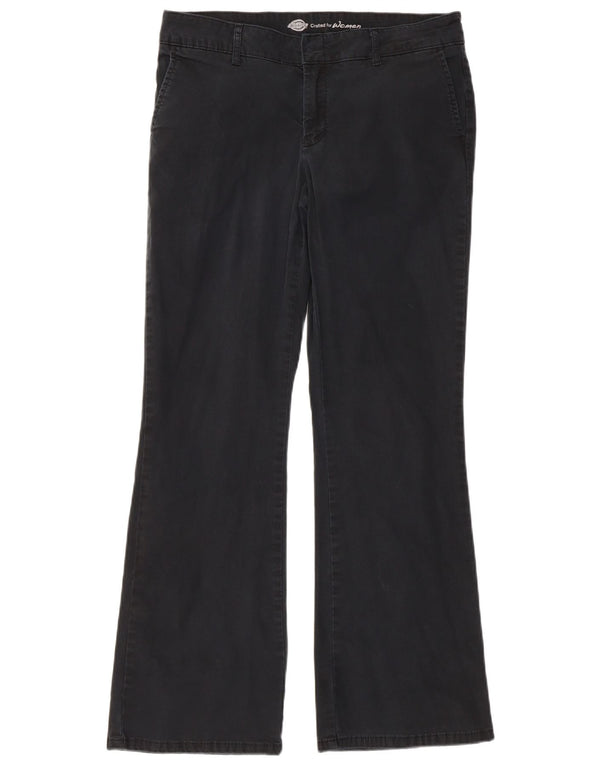Dickies Pantalones informales ajustados con corte de bota para mujer W32 L30 Algodón negro