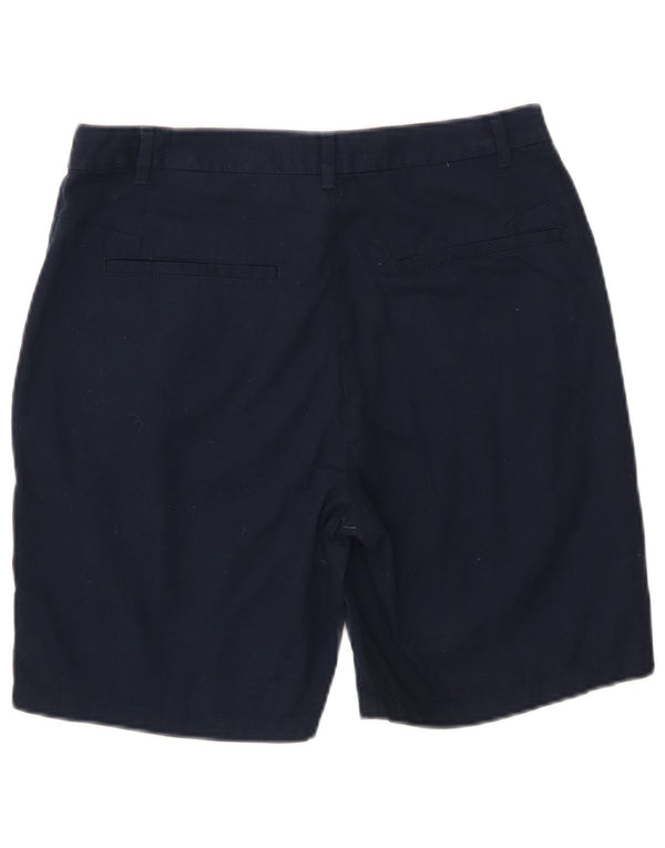Marks & Spencer Pantalones cortos chinos para mujer UK 10 Small W28 Azul marino Algodón