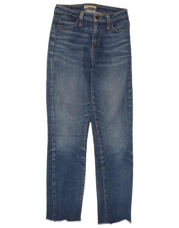 GUESS Vaqueros Slim Mujer W25 L27 Algodón Azul