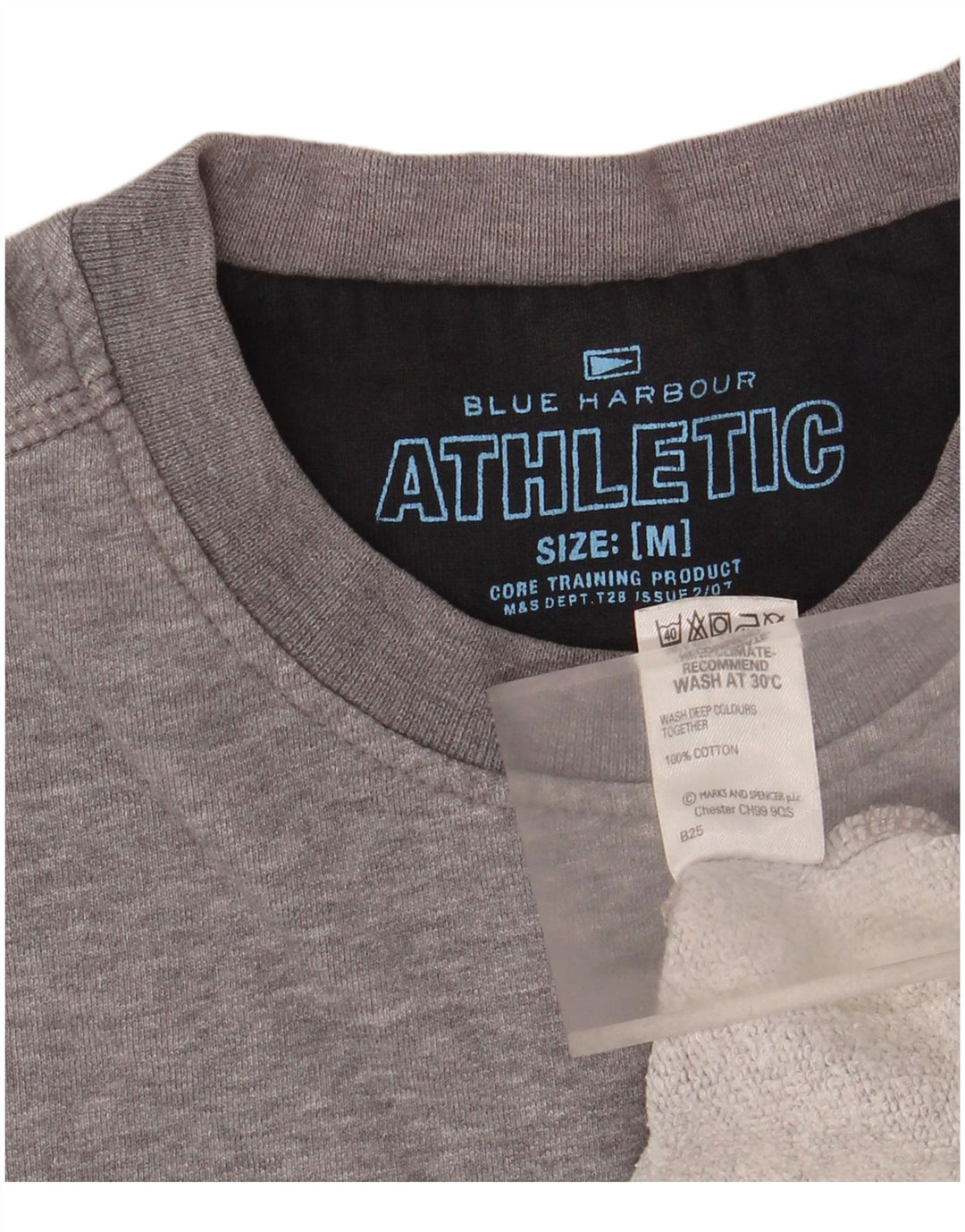 MARKS & SPENCER Sudadera Azul Harbour Hombre Jersey Gris Medio Moteado