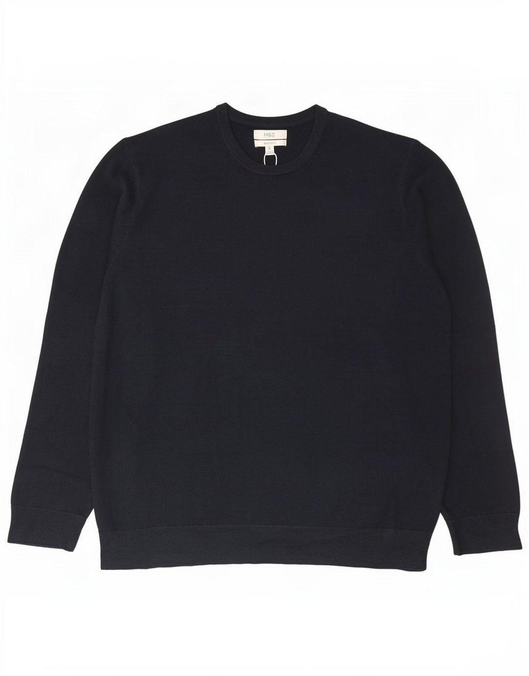 Marks & Spencer - Jersey de cuello redondo para hombre, talla 2XL, acrílico azul marino