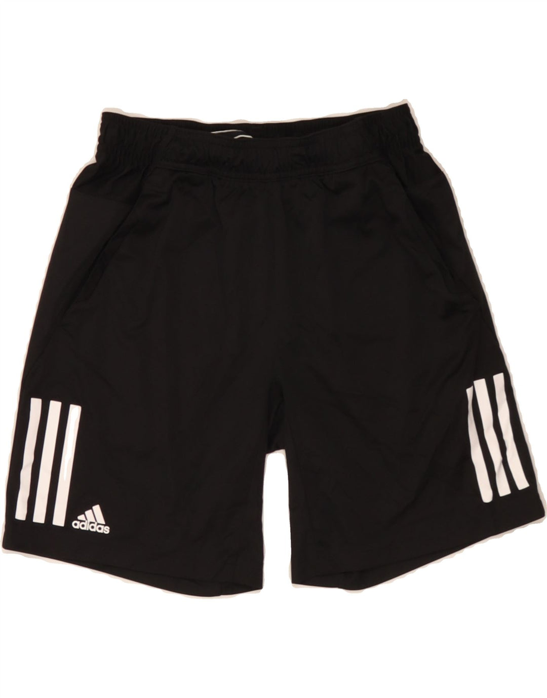 ADIDAS Boys Climalite Sport Shorts 11-12 Years Black Polyester Vintage Adidas and Second-Hand Adidas from Messina Hembry 
