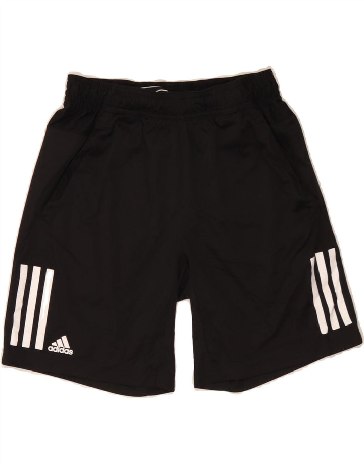 ADIDAS Boys Climalite Sport Shorts 11-12 Years Black Polyester Vintage Adidas and Second-Hand Adidas from Messina Hembry 