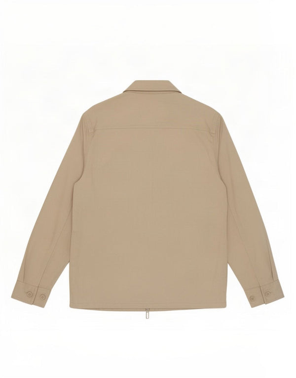 Zara Mens Bomber Jacket UK 36 Small Beige Algodón