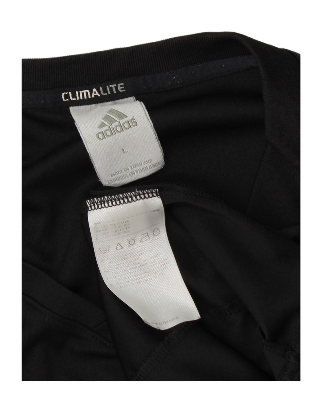 Adidas - Camiseta para hombre, talla grande, poliéster negro