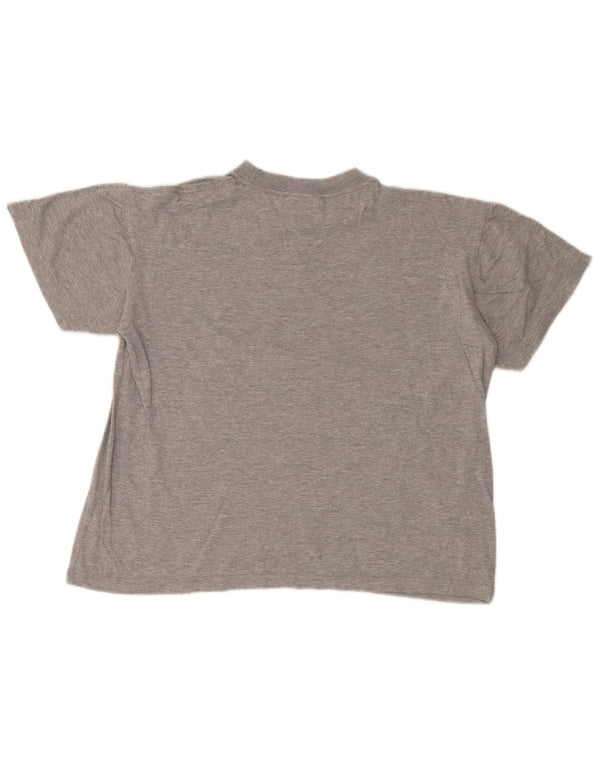 Kappa Camiseta gráfica para mujer Top UK 44 Algodón gris medio