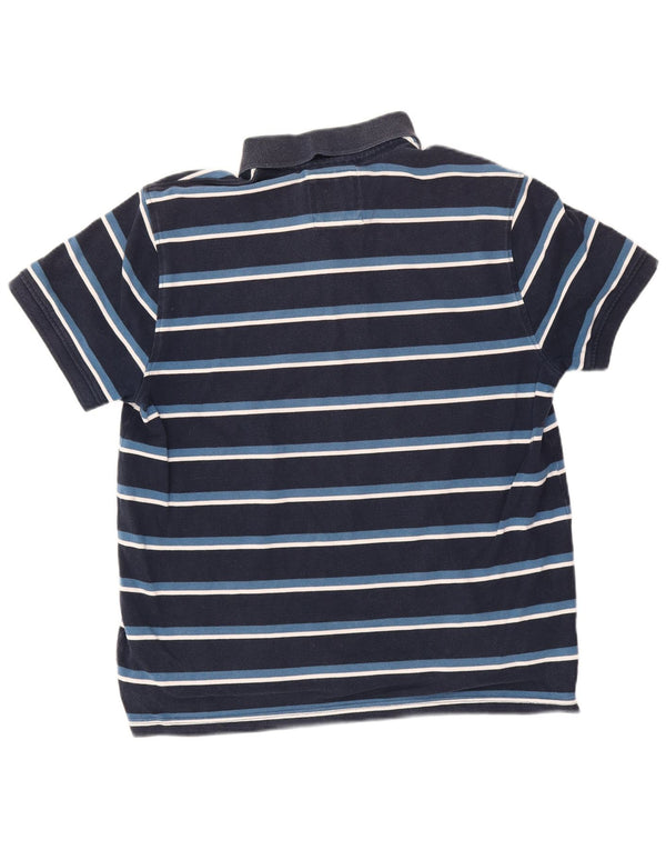 Crew Clothing Polo para hombre XL Algodón a rayas azul marino