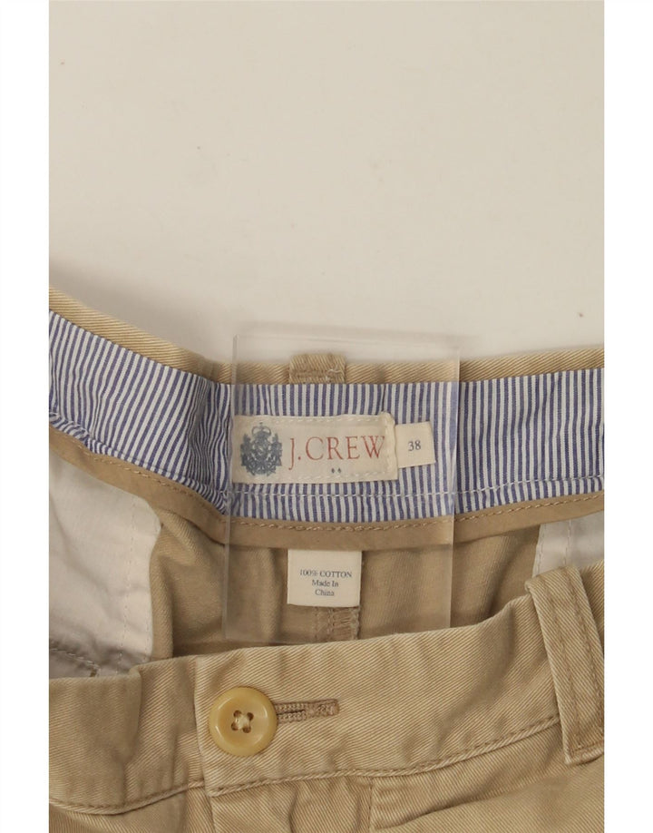 J. CREW Pantalones cortos chinos para hombre W38 XL Algodón beige