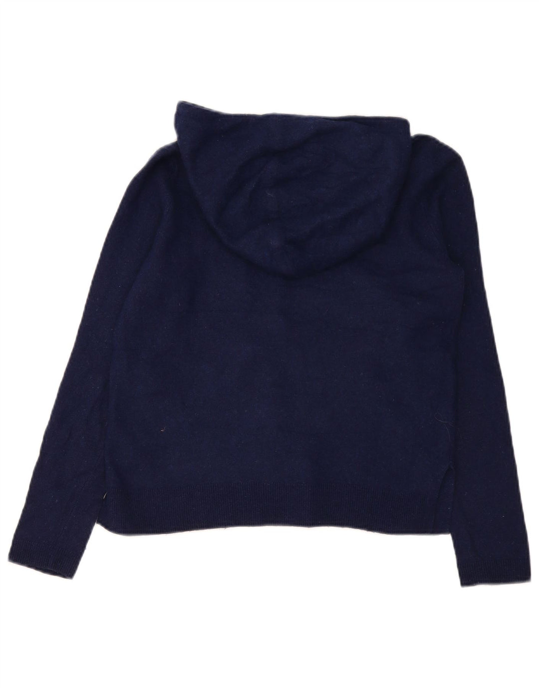Massimo Dutti Jersey con Capucha para Mujer UK 10 Small Azul Marino Lana