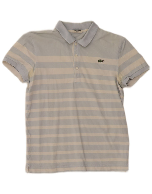Lacoste Polo Slim Fit para hombre Talla 2 XS Algodón a rayas azules