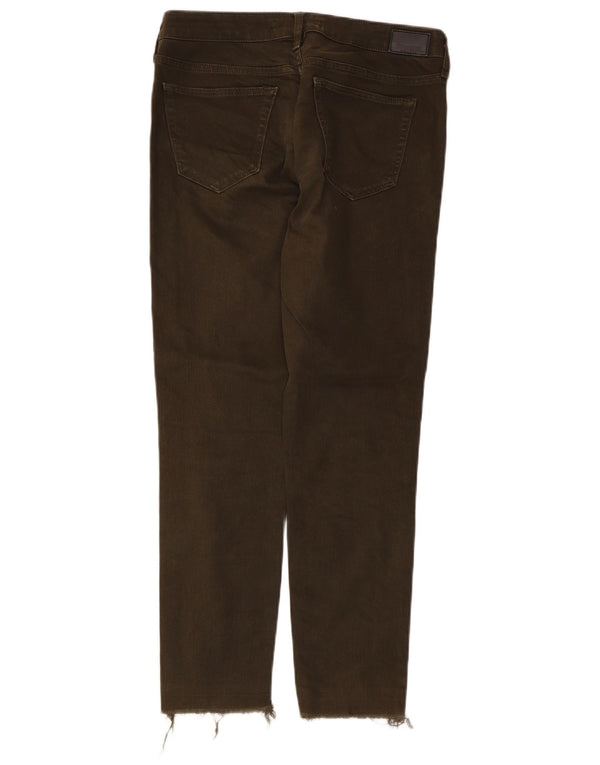 Zara Mujer Z1975 Crop Slim Jeans EU 38 Small W28 L26 Caqui