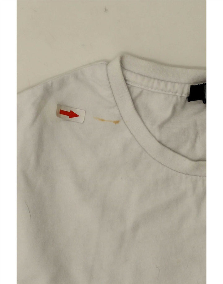 Ellesse - Camiseta para hombre, talla grande, algodón blanco