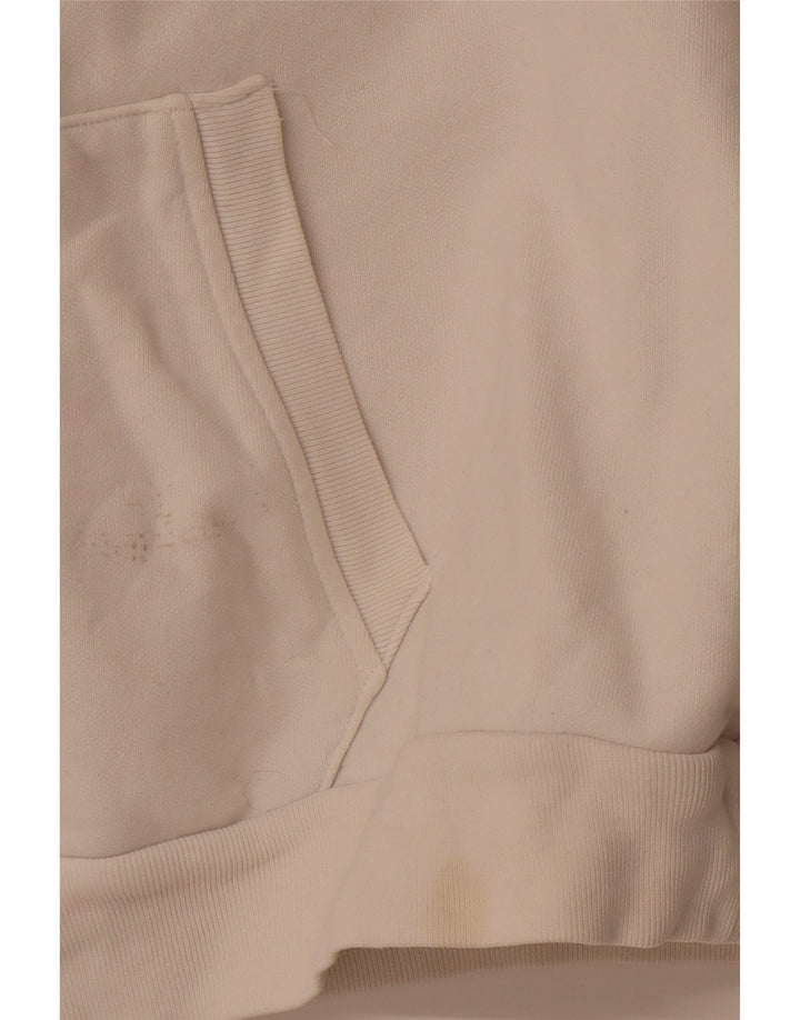 LEVI'S Jersey con capucha y gráfico extragrande para mujer UK 14 Medium Off White