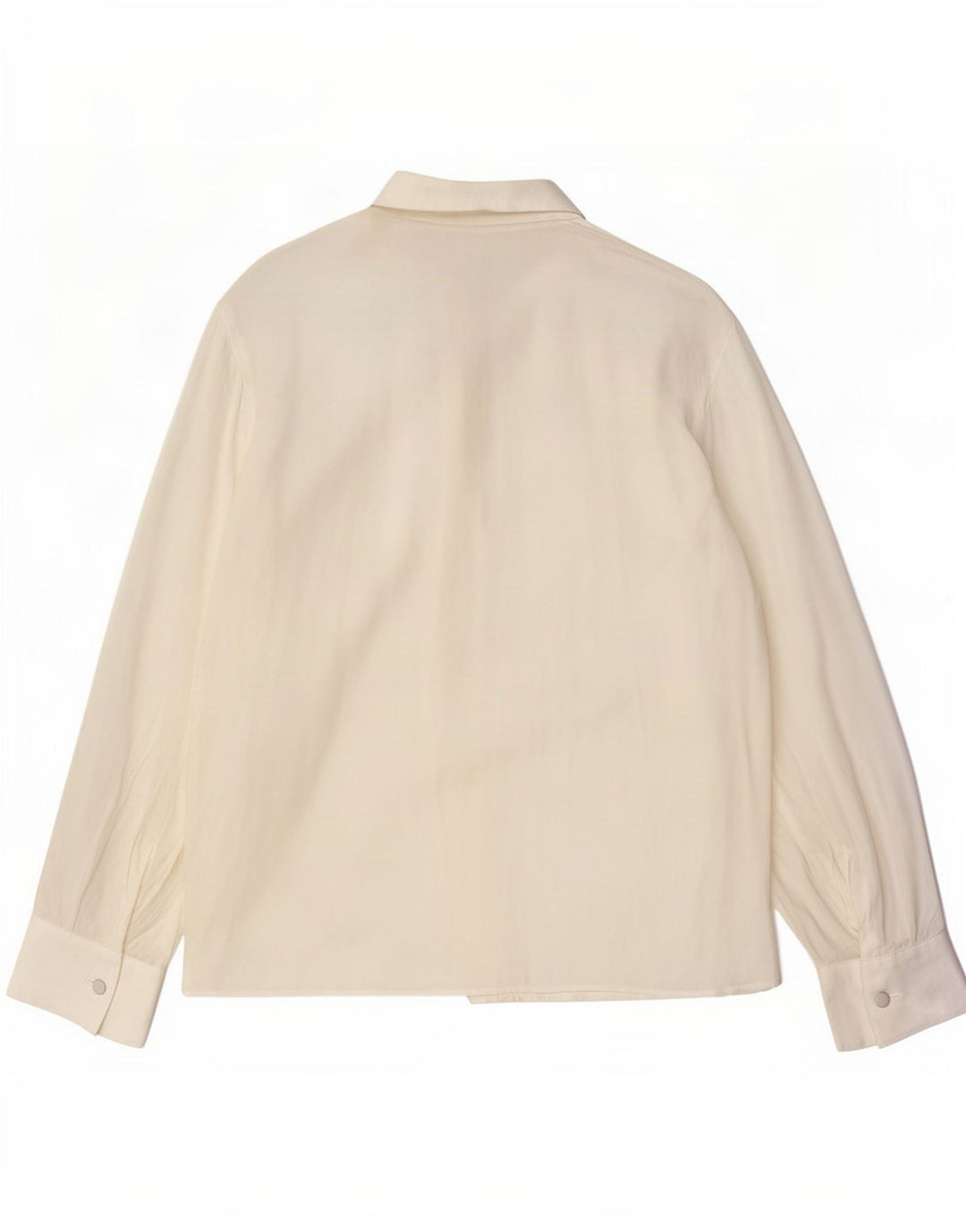 Blusa Camisa Mujer Arcadia IT 46 Large Acetato Blanco Roto