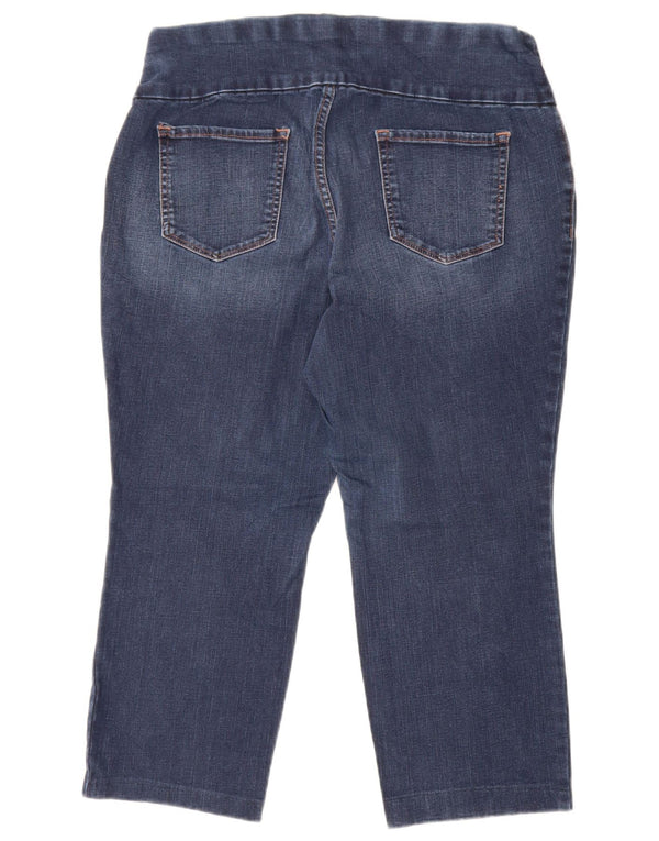 Lee Jeans ajustados de talle medio capri esculpidos para mujer US 18 2XL W38 L23 Azul