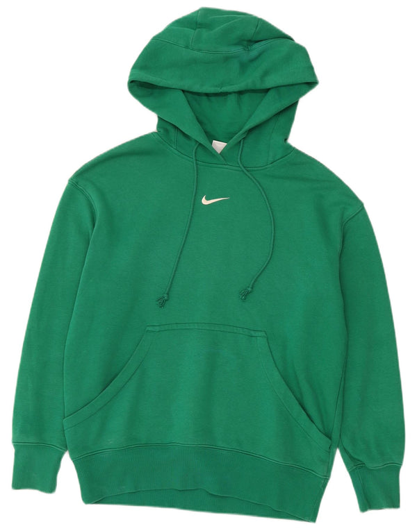 Nike Jersey con capucha holgado para hombre, talla XS, algodón verde