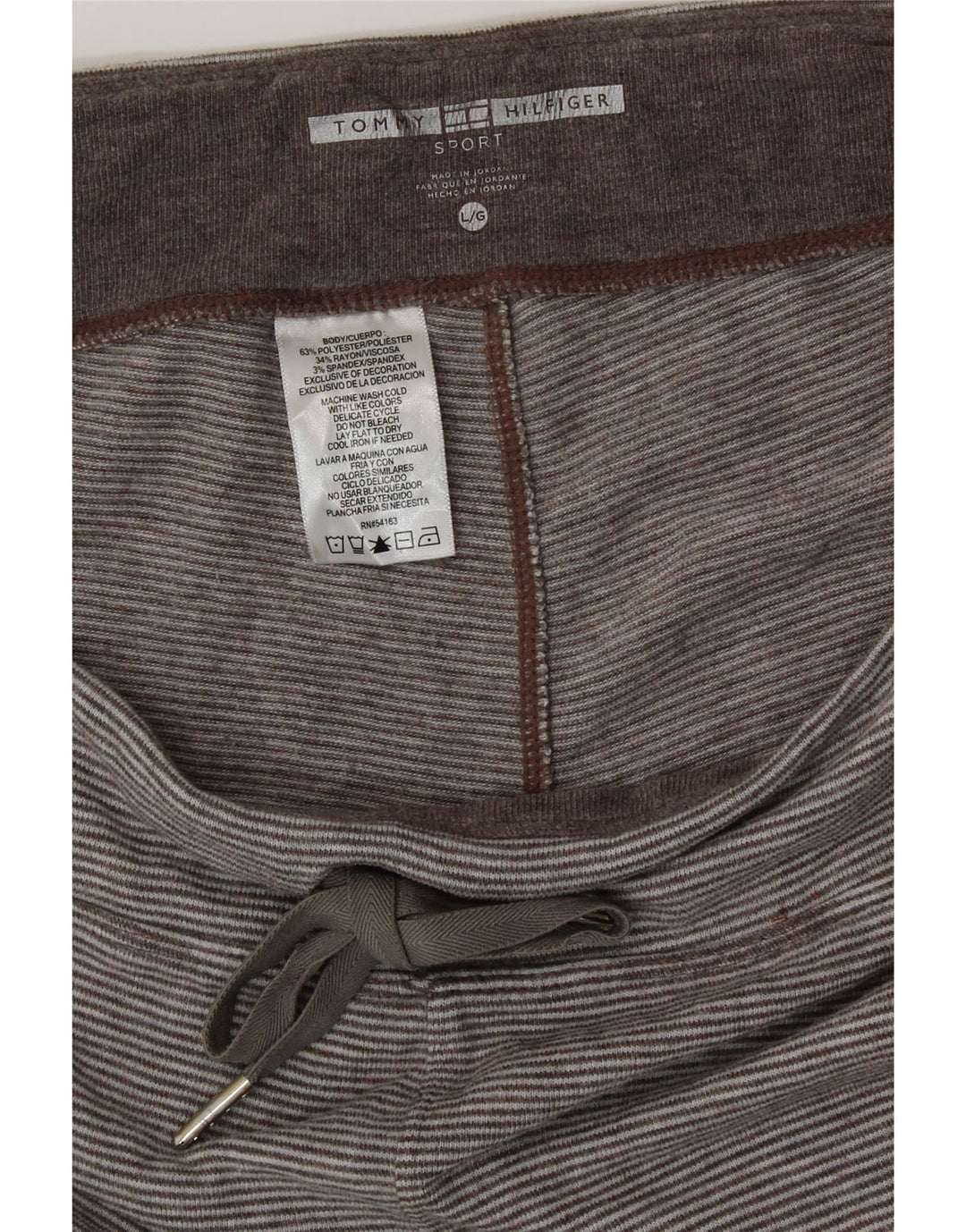 TOMMY HILFIGER Pantalones de chándal para mujer Joggers UK 46 Large Grey