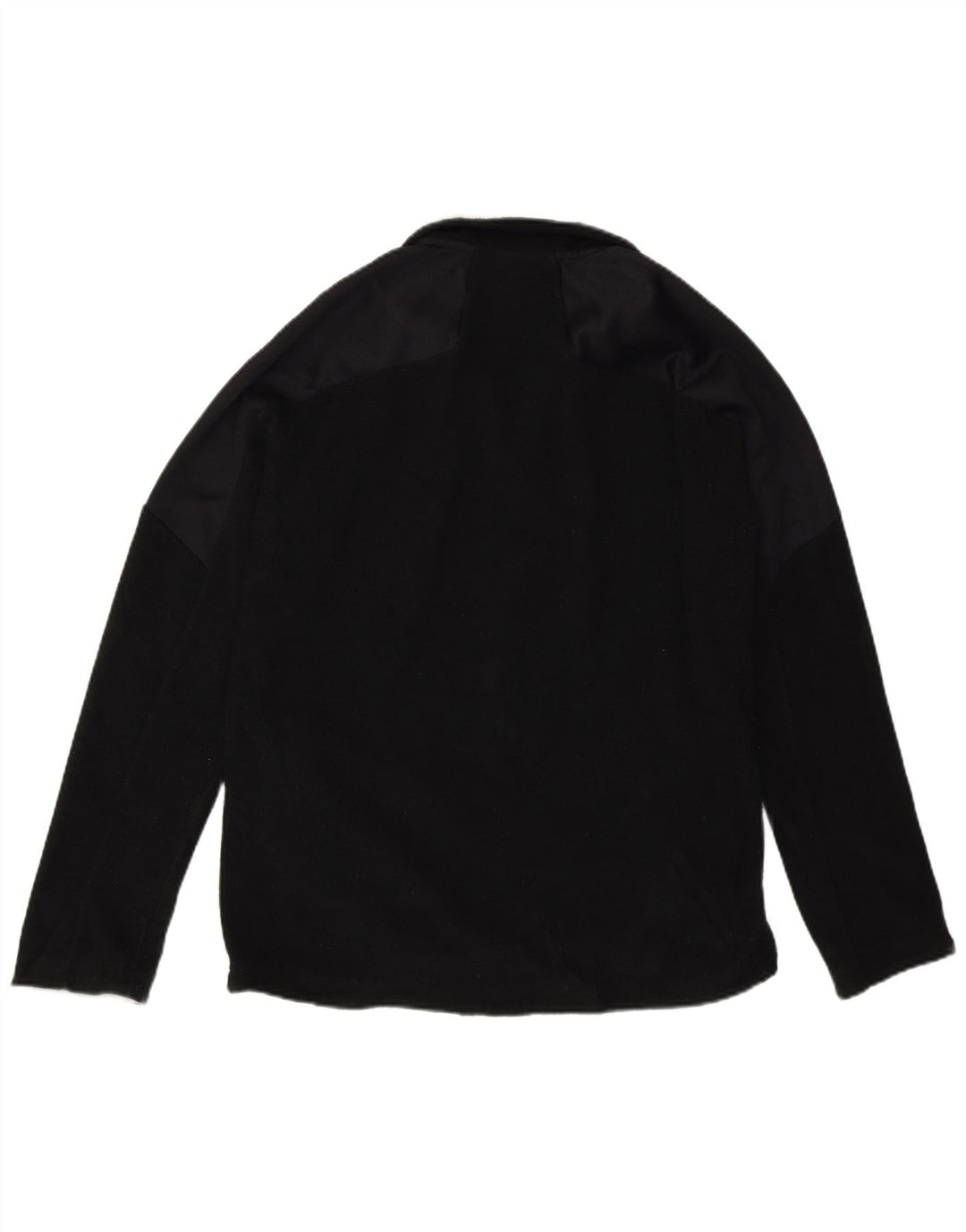 Reebok - Jersey de forro polar para niños, talla grande, color negro, 12-13 años