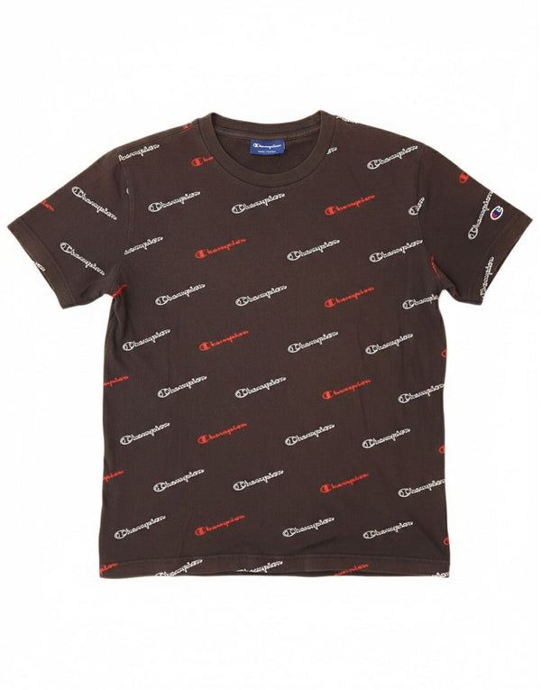Champion Camiseta gráfica para hombre Top XS Algodón negro