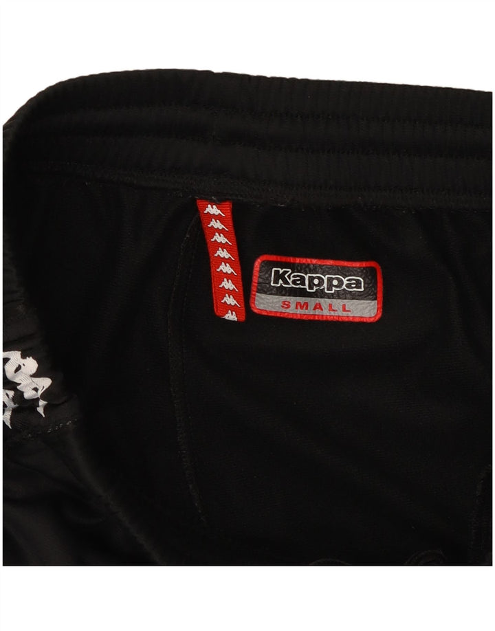 Kappa Hombre Pantalones De Chándal Gráfico Pequeño Negro