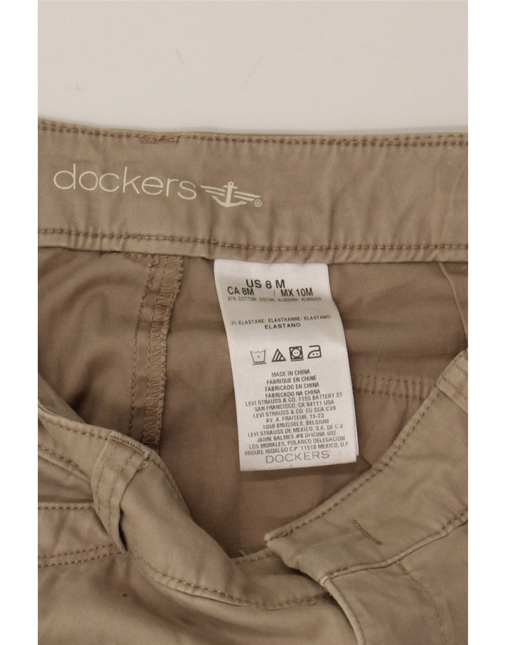 DOCKERS Womens Bootcut Casual Trousers US 8 Medium W30 L32 Beige Cotton Vintage Dockers and Second-Hand Dockers from Messina Hembry 
