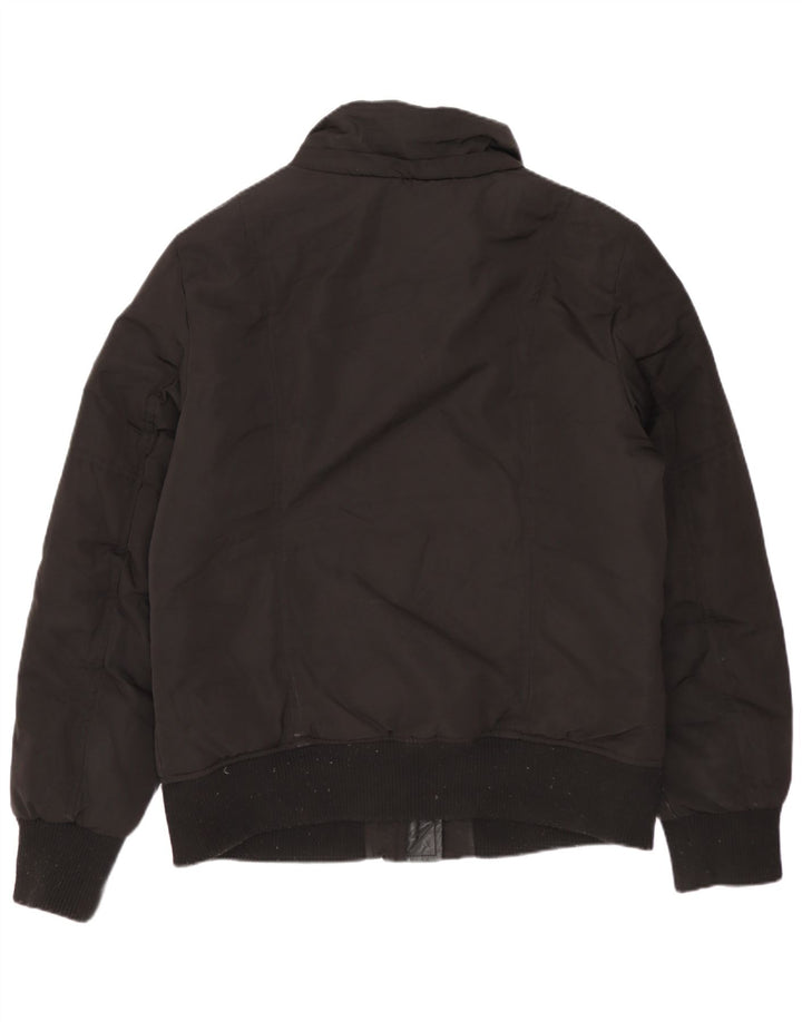 Dkny Chaqueta Bomber para Mujer UK 40 Mediana Poliéster Negro