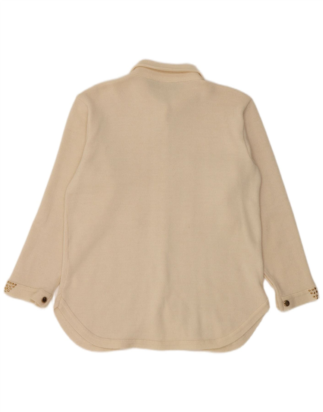 CIRO ESPOSITO Blusa de punto para mujer UK 14 Grande de lana blanca