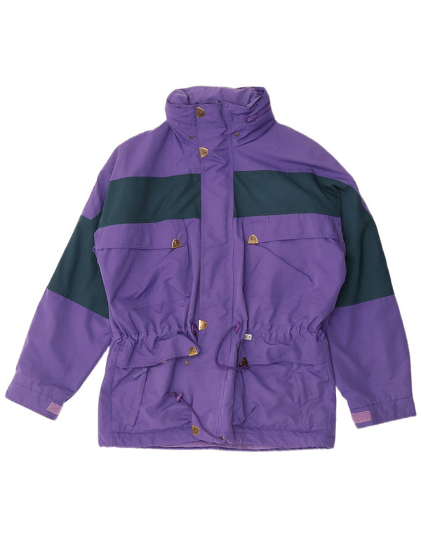 Vaude Chaqueta de esquí holgada con capucha para hombre UK 38 Medium Purple Colourblock