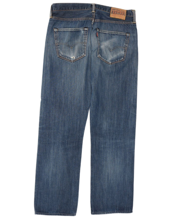 Levi's Mens 501 Straight Jeans W33 L29 Blue Cotton