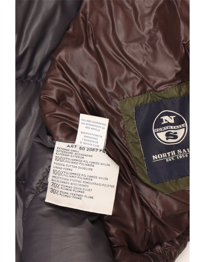 NORTH SAILS Chaqueta acolchada para hombre ES 38 Marrón medio Poliamida