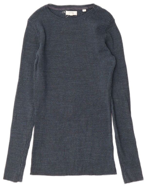 Suéter tipo jersey con cuello barco para mujer de Fat Face UK 8 Small Azul