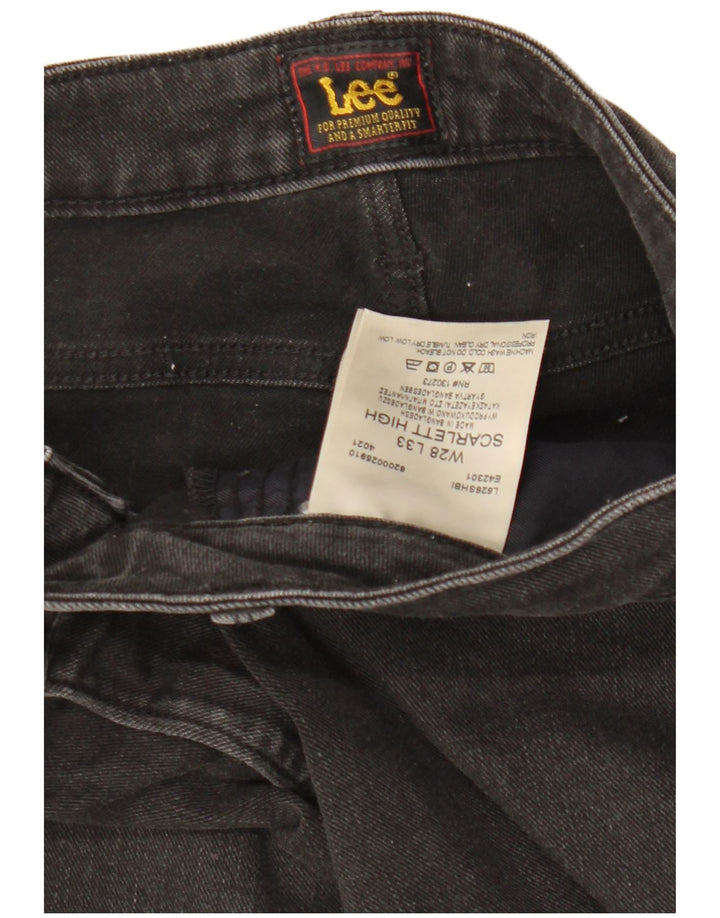 LEE Jeans Scarlett Altos Ajustados para Mujer W28 L33 Algodón Negro