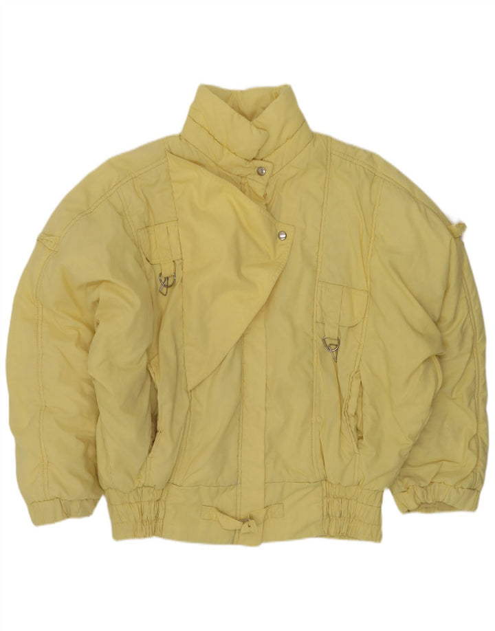 Chaqueta de esquí vintage para mujer Reino Unido 18 XL Amarillo