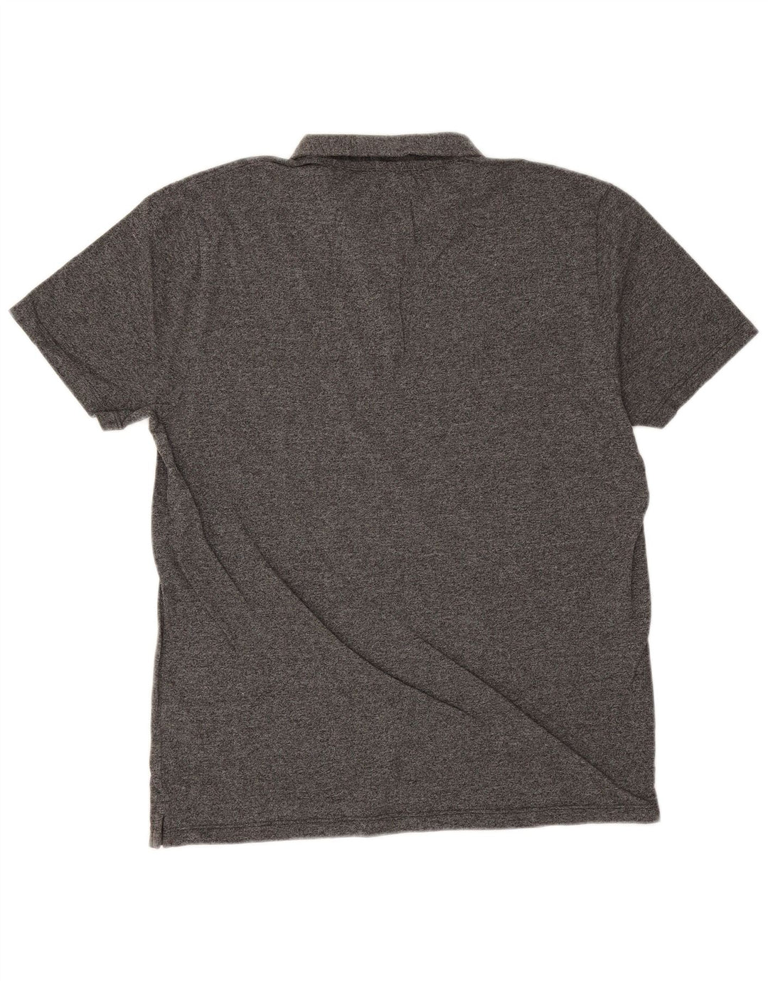 Polo Reiss para hombre de algodón moteado gris grande