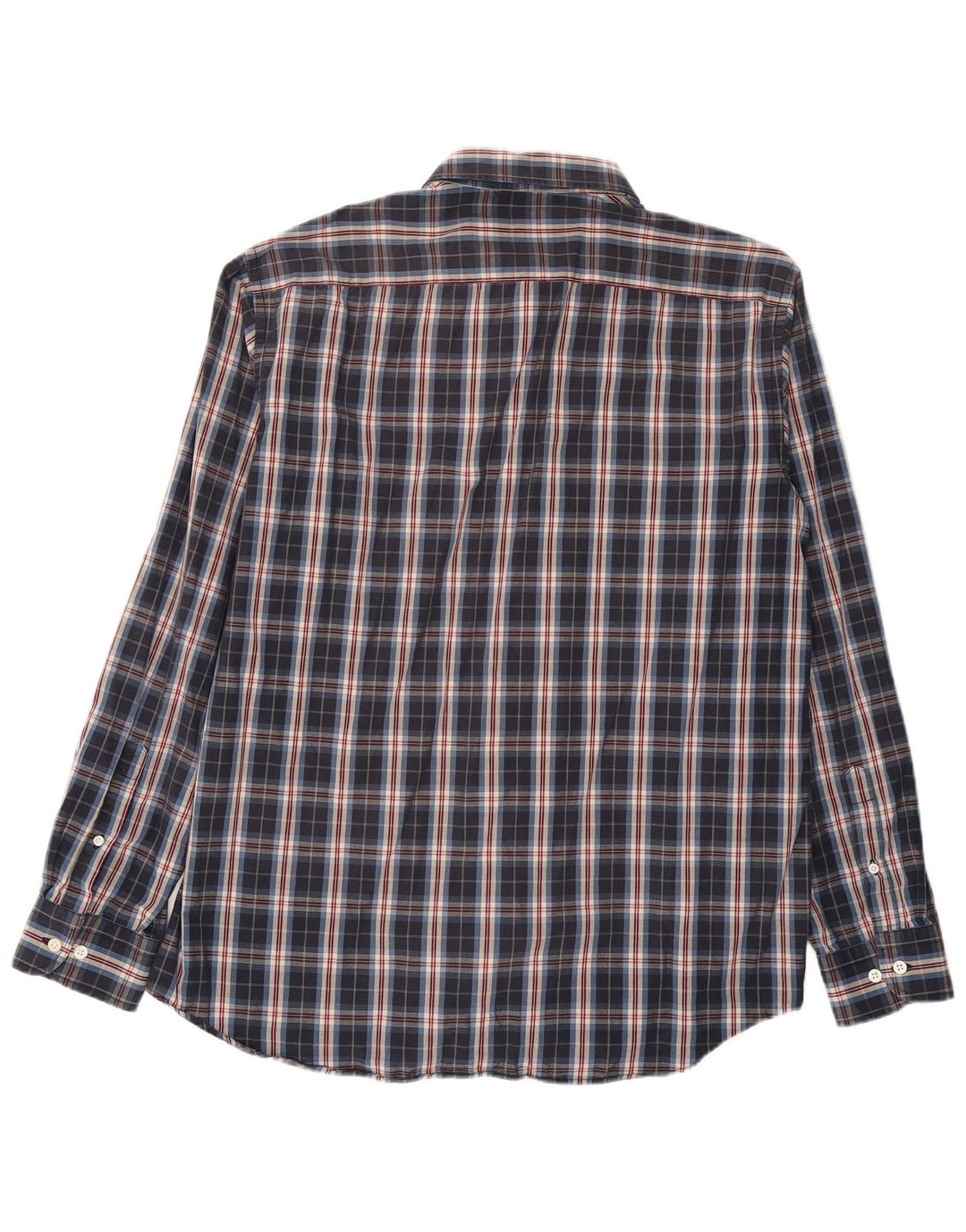 Camisa Carrera Hombre 2XL Azul Marino Cuadros