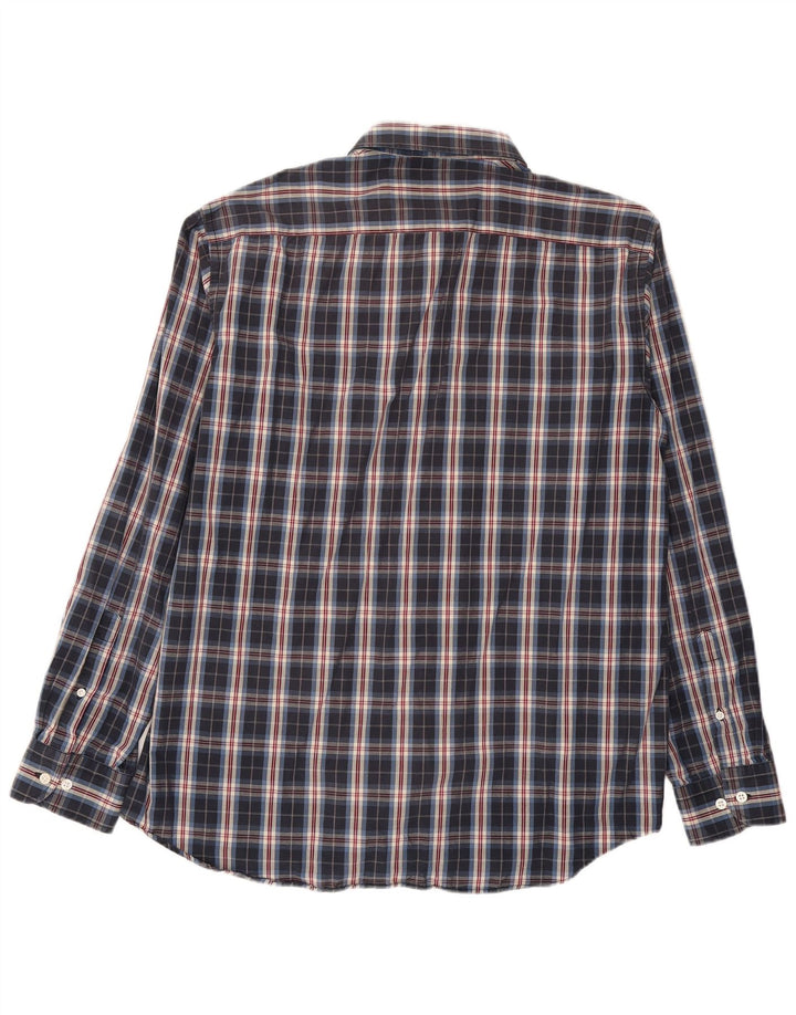 Camisa Carrera Hombre 2XL Azul Marino Cuadros