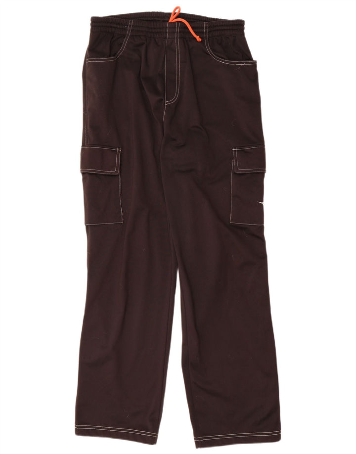 Diadora Pantalón cargo de chándal para hombre ES 40 Mediano Negro Poliéster