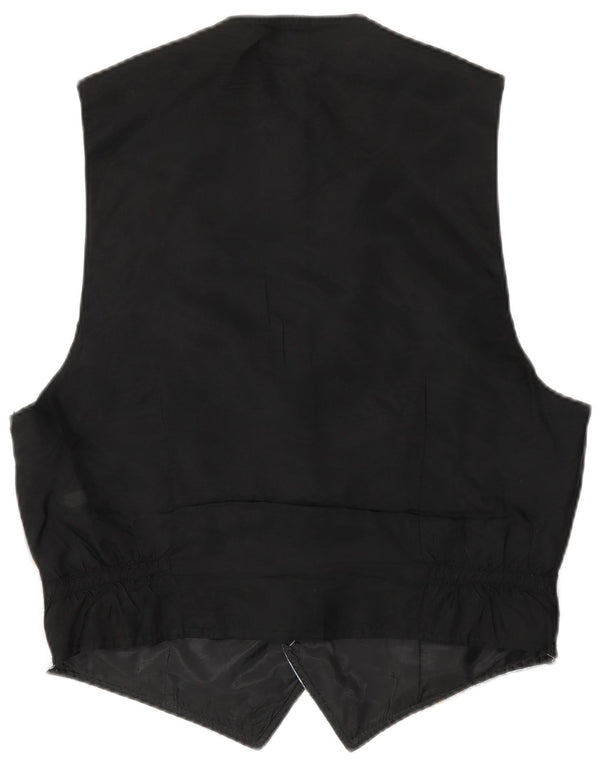 VINTAGE Chaleco de Mujer Reino Unido 24 4XL Poliéster Paisley Multicolor