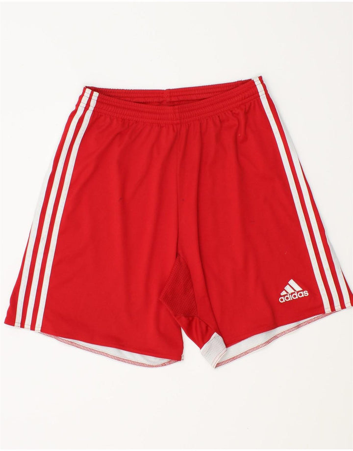 ADIDAS Mens Climacool Sport Shorts Pequeño Rojo Colorblock Poliéster