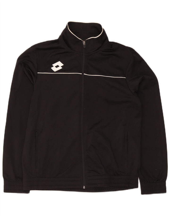 Lotto Hombre Chándal Top Chaqueta Pequeña Poliéster Negro