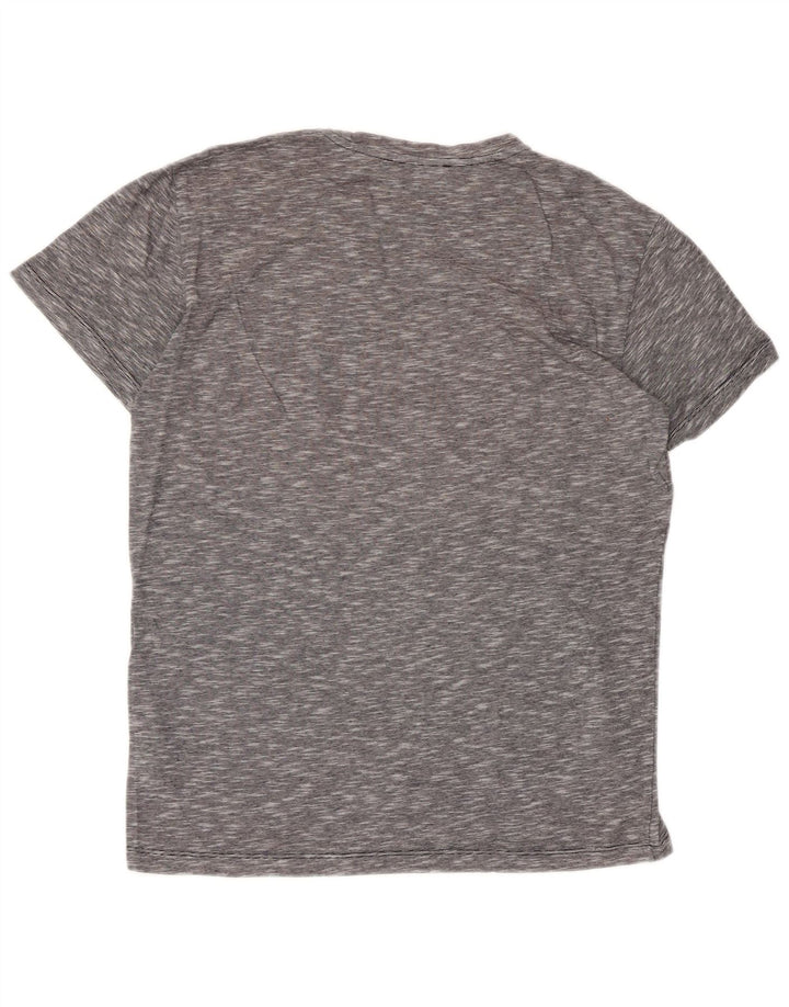 TRUSSARDI Camiseta de hombre pequeña de algodón moteado gris