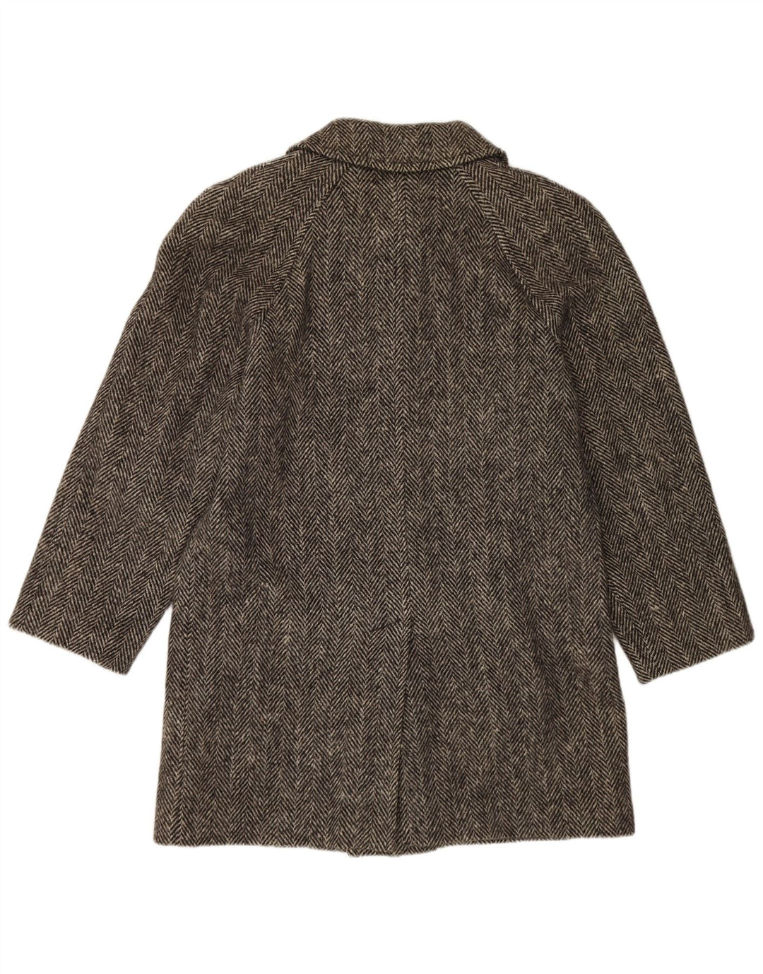 BLUE DEVIL Abrigo para hombre UK 38 Lana de espiga gris medio