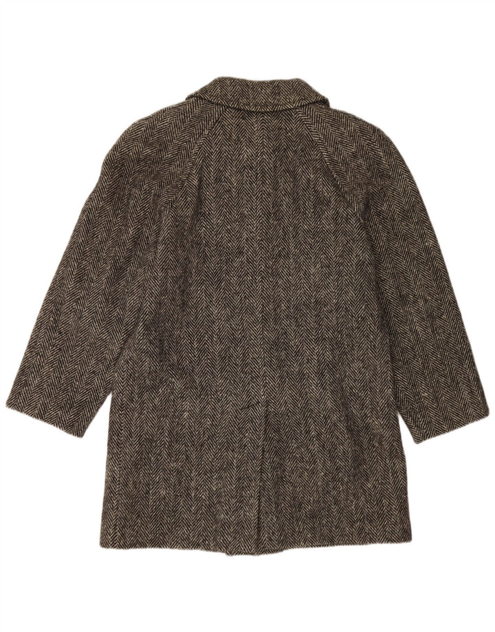 BLUE DEVIL Abrigo para hombre UK 38 Lana de espiga gris medio