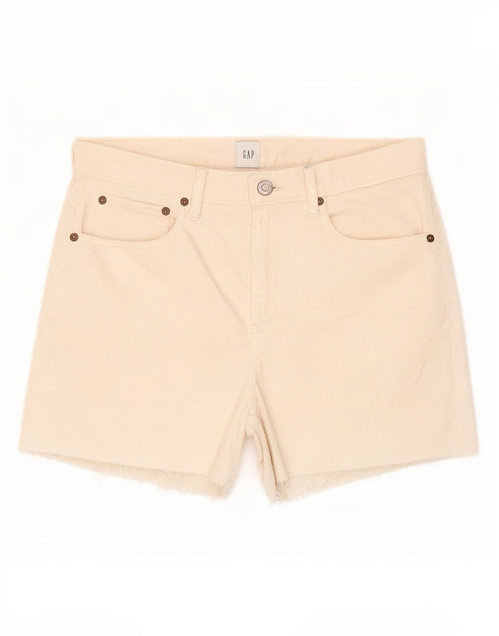 Pantalones cortos de pana Gap para mujer medianos W28 de algodón blanco roto
