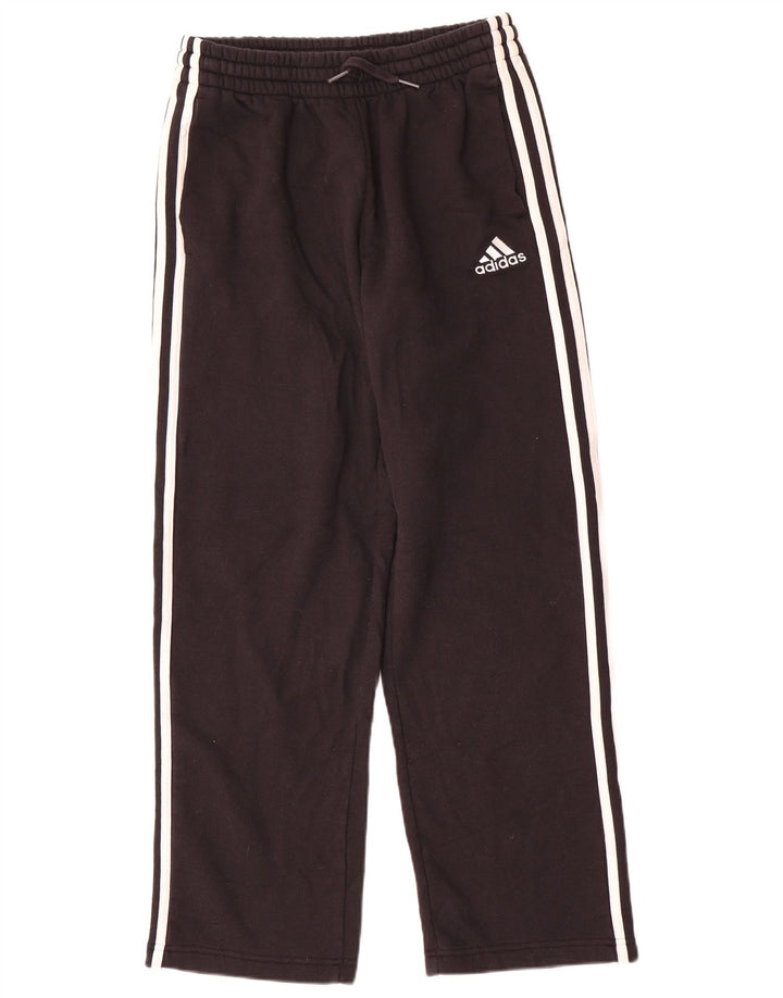 Adidas - Pantalón de chándal para hombre, talla pequeña, algodón negro