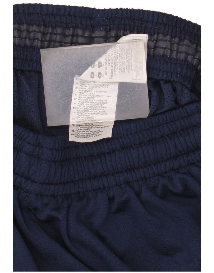 Adidas Pantalones cortos deportivos gráficos para hombre Poliéster azul marino medio