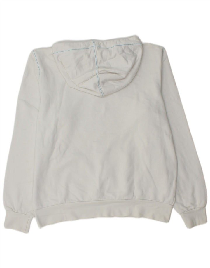 Lotto Hombre Sudadera Con Capucha Gráfica Jersey De Algodón Blanco Mediano