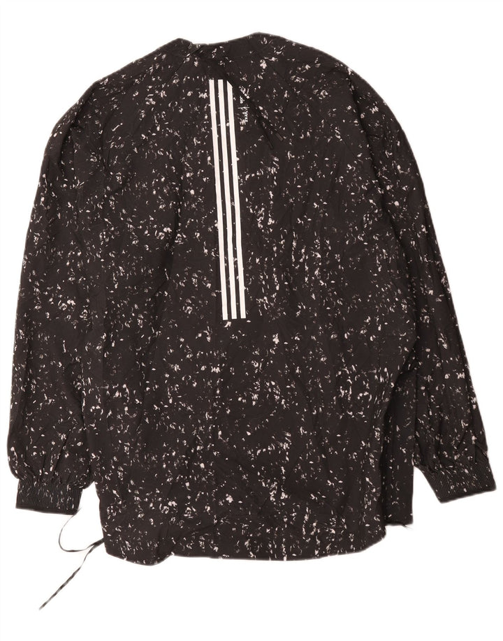 Adidas Mujer Aeroready Jersey Chándal Top UK 12/14 Mediano Negro